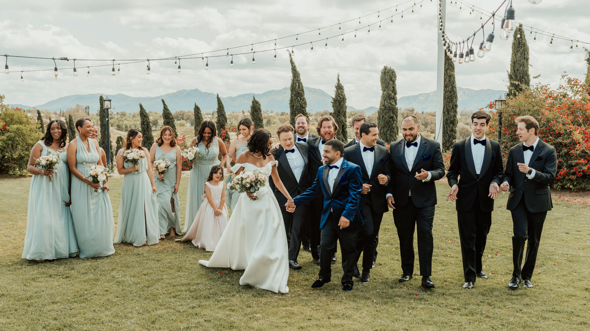 Wedding couple portrait