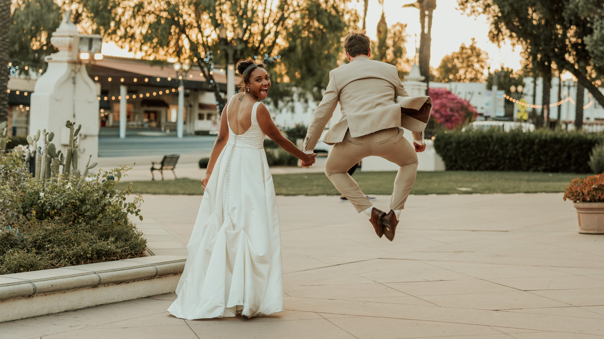 Wedding couple portrait
